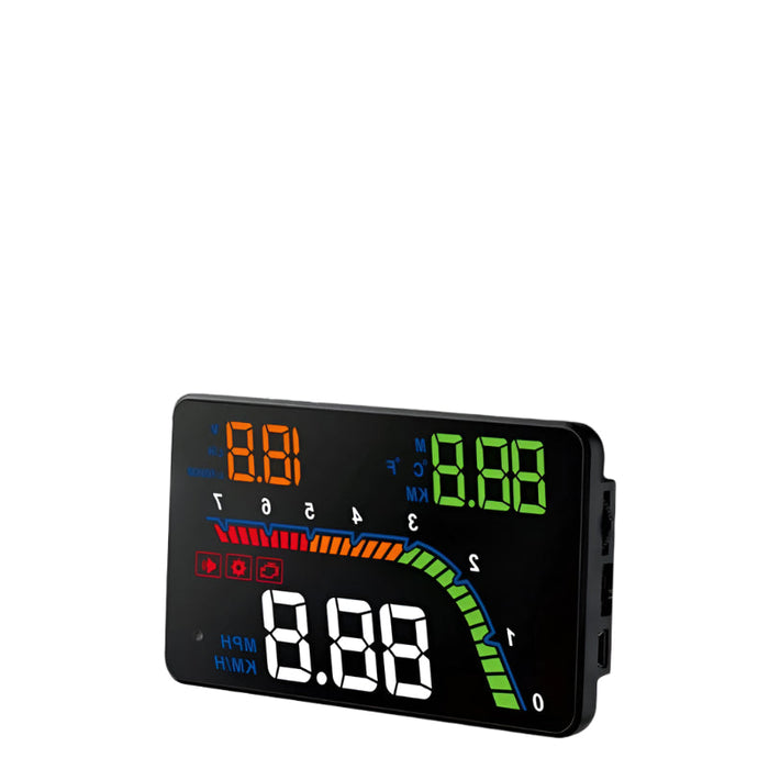 4 Inch Obd2 Head Up Display Car Speed Revolving Speed Fuel Consumption Fault Code Detection & Elimination