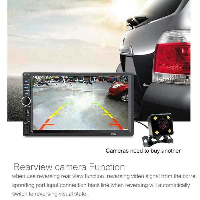 7 Inch Hd Touch Car Radio W / Bluetooth Remote Rearview Camera 6800 Module Fm / Tf / Usb