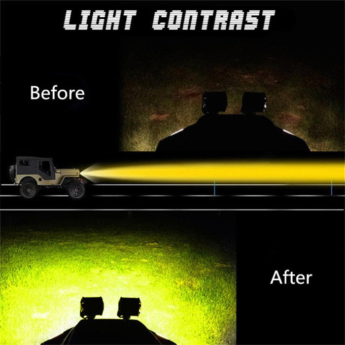5 Inch 18W 24 Led Waterproof Ip67 Two Bar Modified Off - Road Lights Spotlight Light Car Work Lights Dc 9 - 48V