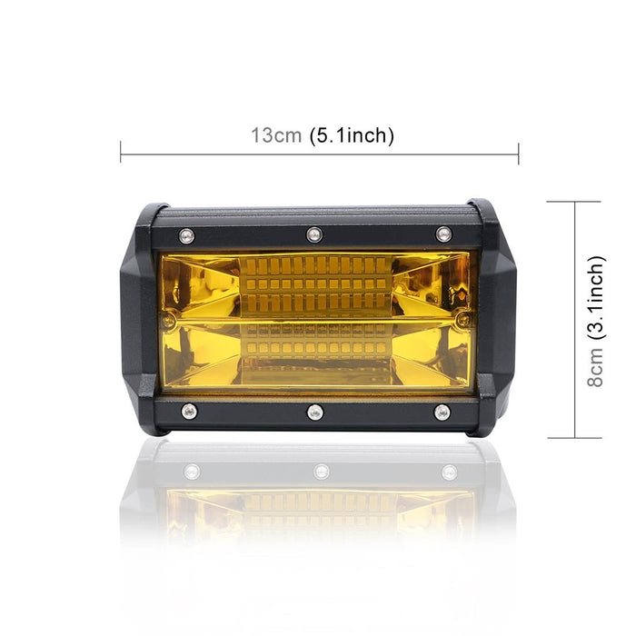 5 Inch 18W 24 Led Waterproof Ip67 Two Bar Modified Off - Road Lights Spotlight Light Car Work Lights Dc 9 - 48V