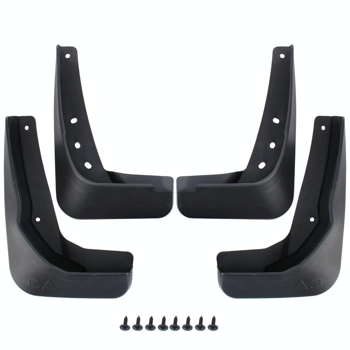 4 Pcs Car Auto Semi-Rigid Pvc Splash Flaps Fender Guard For Audi A3 Sedan 2014