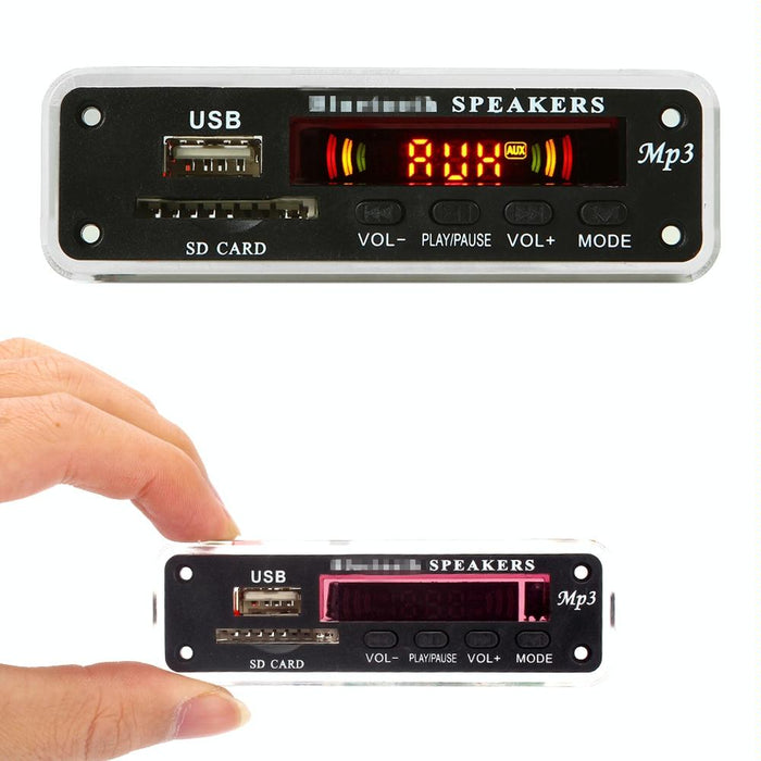 12V Car Audio Mp3 Player Board With Bluetooth & Remote - Fm Radio Sd / Usb