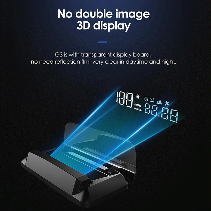 3.5 Inch Car Gps Hud Display Speed Time Distance