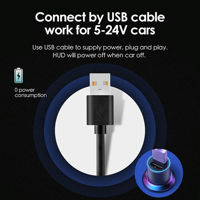 3.5 Inch Car Gps Hud Display Speed Time Distance