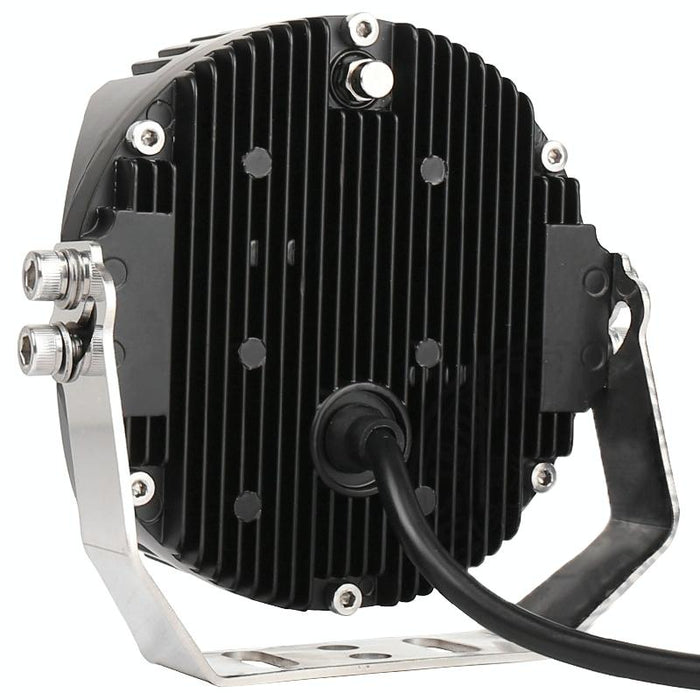 5 Inch Dc12V - 30V 5000Lm 6500K 50W Car Led Light On Three Sides Headlight For Jeep Wrangler Gold Light