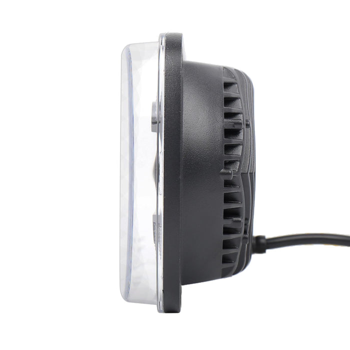 1 Pair 7 Inch Car Square Headlight Work Light