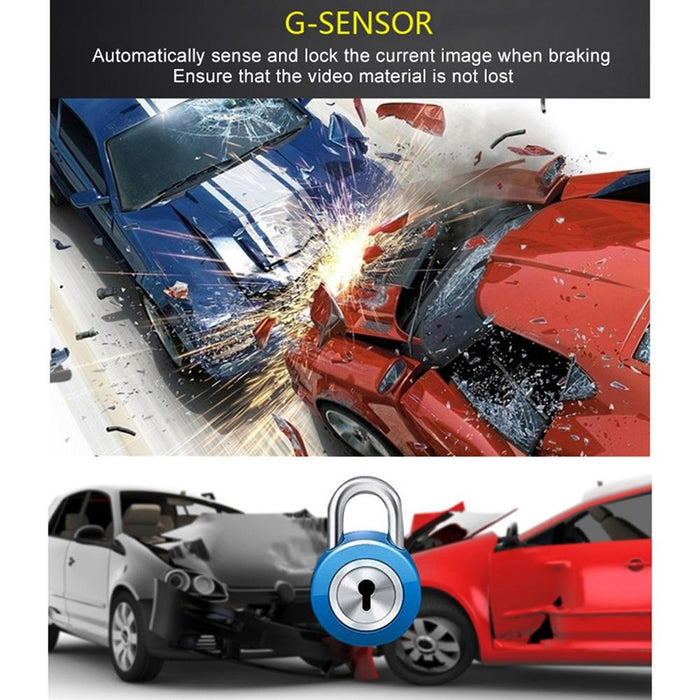 11 Widescreen 1080P Car Recorder With Voice Control