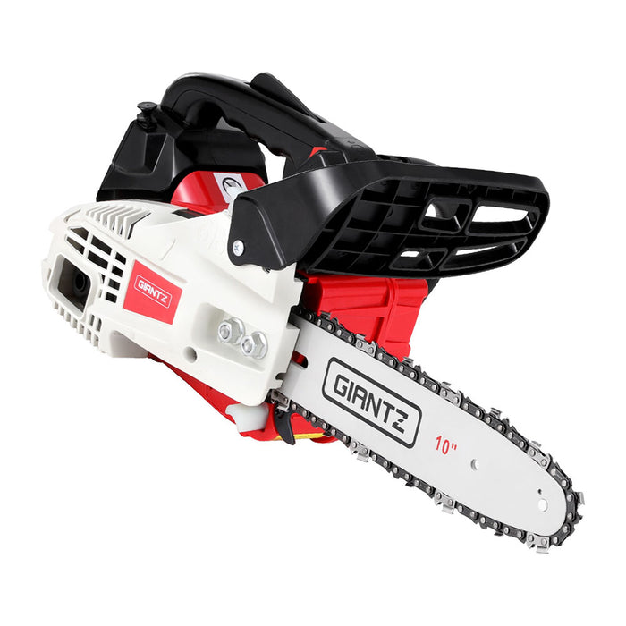 25Cc Petrol Chainsaw 10" Bar E-Start Tree Pruning Chain Saw
