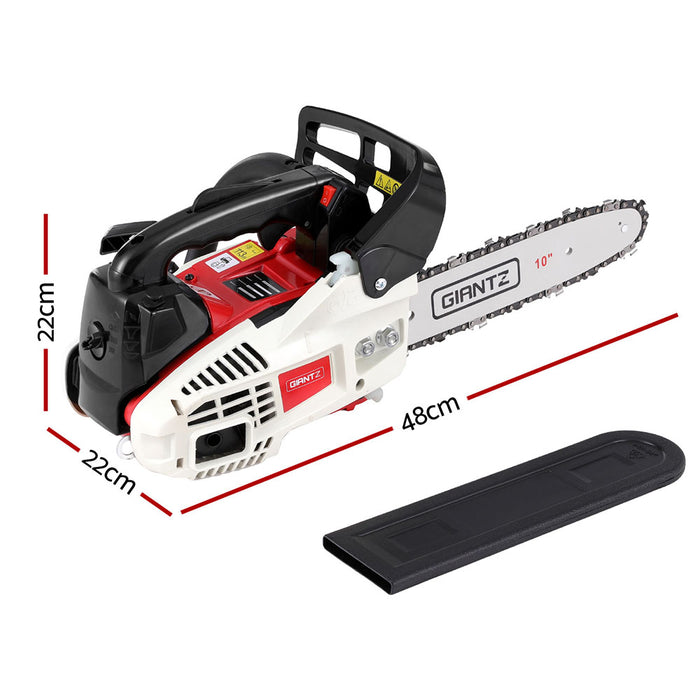25Cc Petrol Chainsaw 10" Bar E-Start Tree Pruning Chain Saw