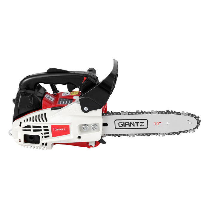 25Cc Petrol Chainsaw 10" Bar E-Start Tree Pruning Chain Saw