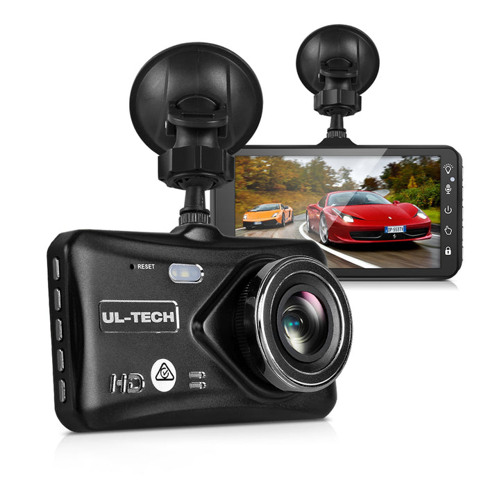 4'' 1080P Car Dash Camera Front And Rear Fhd Dvr Recorder 32Gb Sd Card Dual Cam