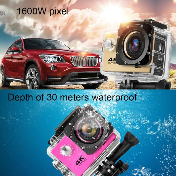 2.0 Inch Wifi Action Camcorder 170 Degree Wide Angle Waterproof 64Gb Sd