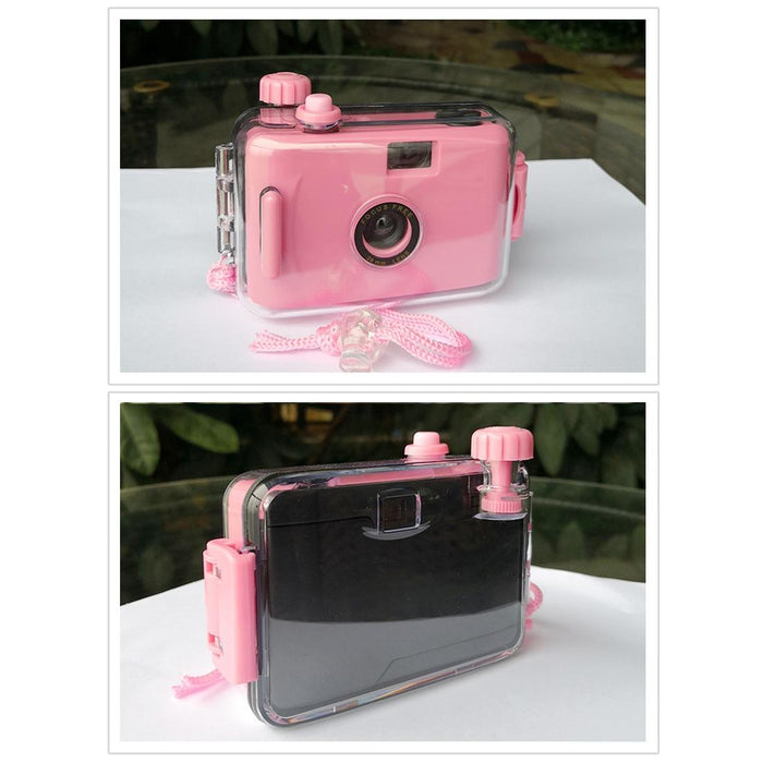 Suc4 Flowers Pattern Retro Film Camera Mini Point-And-Shoot Camera For Children 5M Waterproof