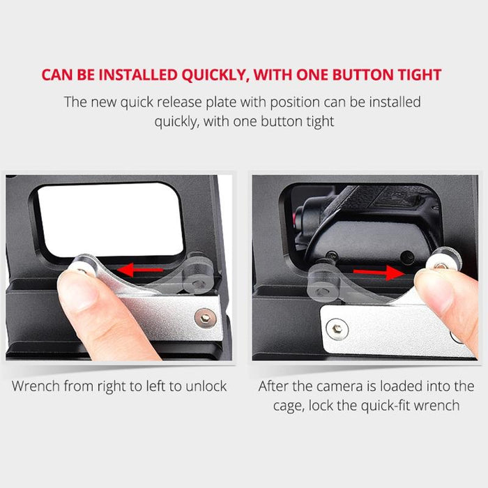 C8 Ylg0910 Handle Video Camera Cage Stabilizer Black