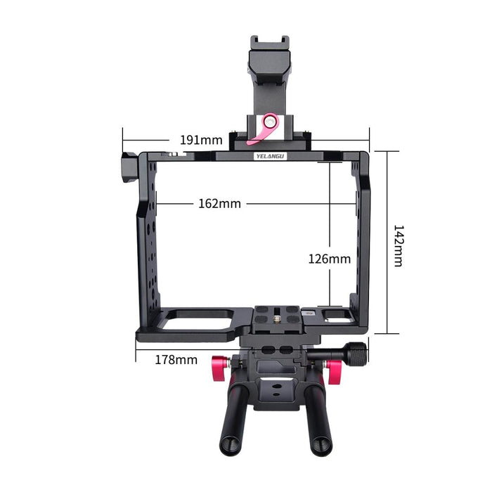 C8 Ylg0910 Handle Video Camera Cage Stabilizer Black