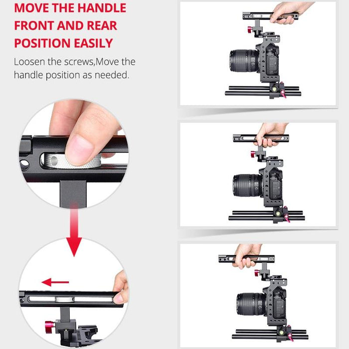 C8 Ylg0910 Handle Video Camera Cage Stabilizer Black