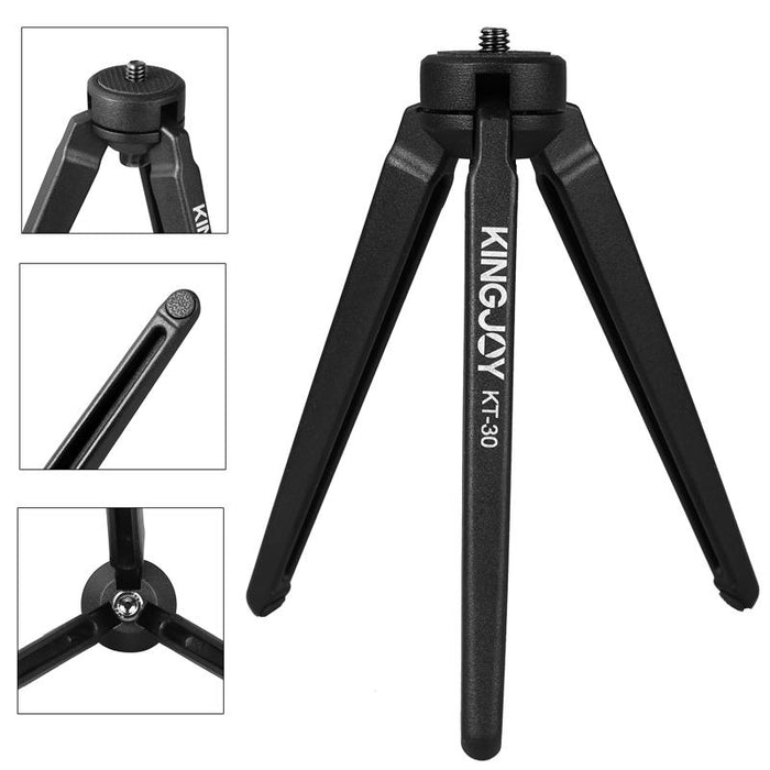 V5 Smooth 3-Axis Handheld Aluminum Brushless Gimbal Stabilizer With Tripod Mount & Fill Light For Smartphones Within 6 Inch Support Face Tracking Black