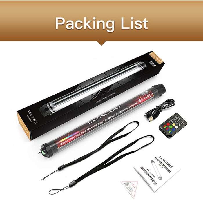 P7Rgb Colorful Photo Led Stick Video Light App Control Adjustable Colour Temperature Waterproof Handheld Led Fill Light With Remote Control