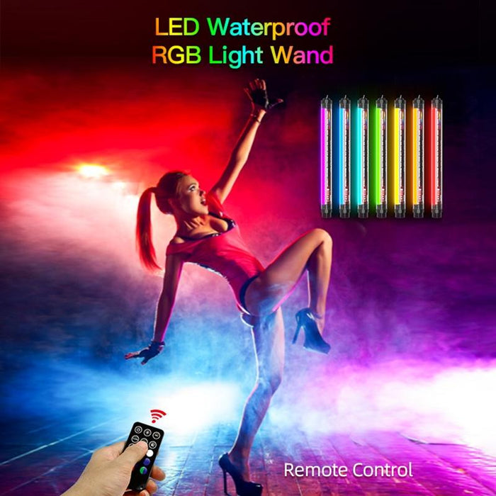 P7Rgb Colorful Photo Led Stick Video Light App Control Adjustable Colour Temperature Waterproof Handheld Led Fill Light With Remote Control