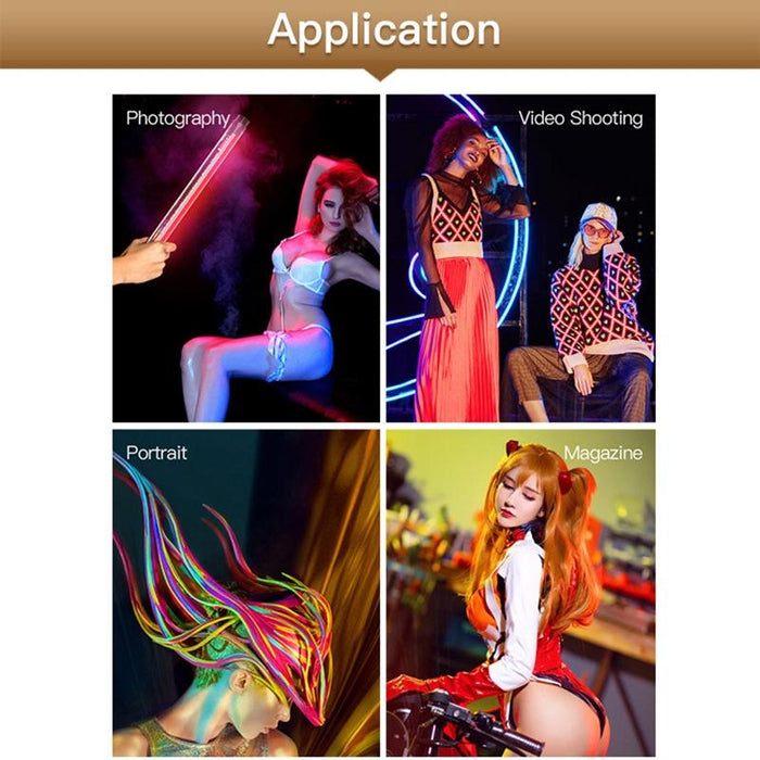 P7Rgb Colorful Photo Led Stick Video Light App Control Adjustable Colour Temperature Waterproof Handheld Led Fill Light With Remote Control