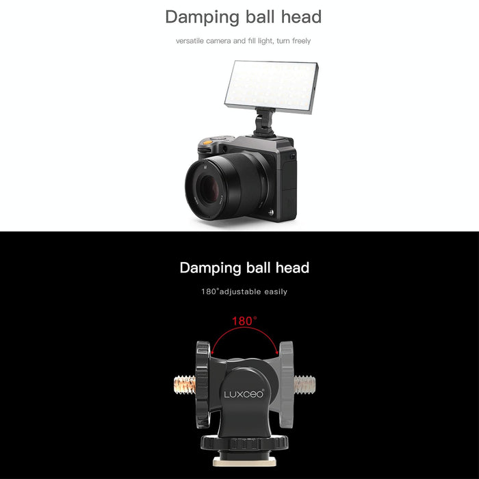 Pa1 Camera Universal Hot Shoe Holder Damping Ball-Head Bracket Black