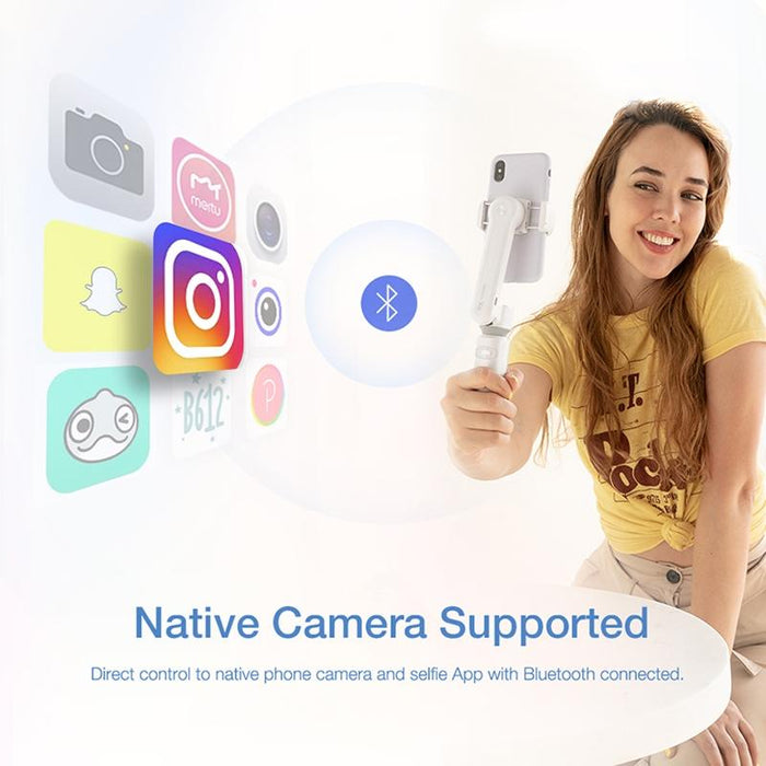 Yszy018 Smooth-Xs Handheld Gimbal Stabilizer Selfie Stick For Smart Phone - 200G Pink