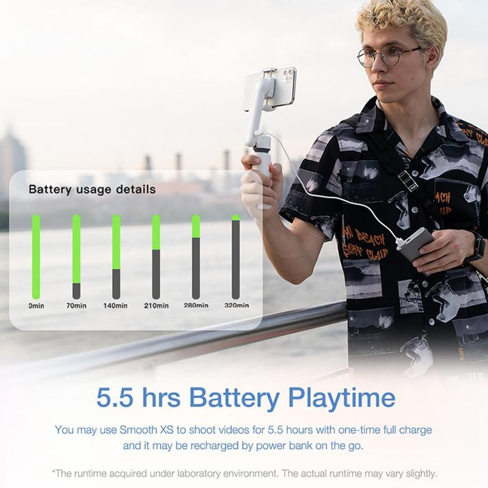 Yszy018 Smooth-Xs Handheld Gimbal Stabilizer Selfie Stick For Smart Phone - 200G Pink