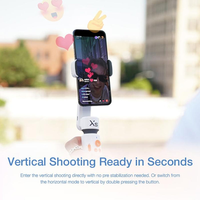 Yszy018 Smooth-Xs Handheld Gimbal Stabilizer Selfie Stick For Smart Phone - 200G Pink