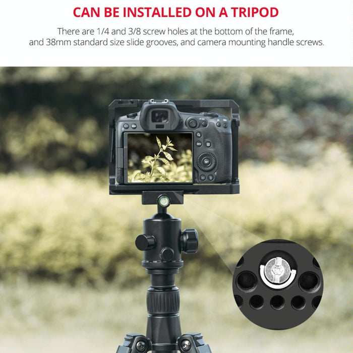 C22-A Ylg0334B-A Video Camera Cage Stabilizer For Canon Eos R5/R6/R Black