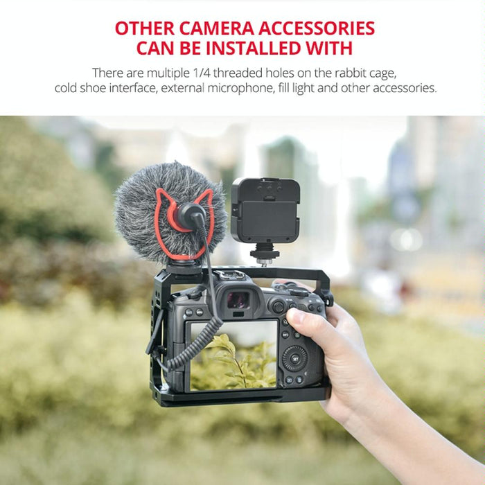 C22-A Ylg0334B-A Video Camera Cage Stabilizer For Canon Eos R5/R6/R Black