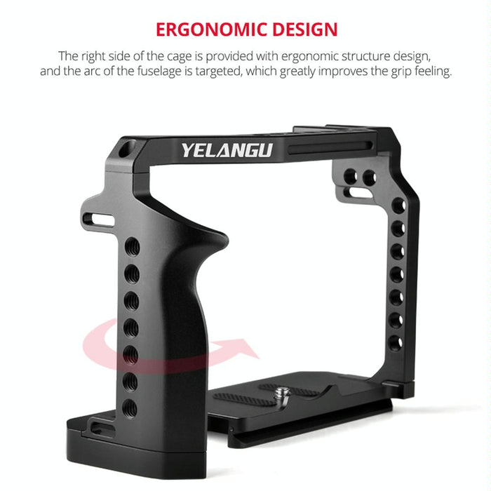 C22-A Ylg0334B-A Video Camera Cage Stabilizer For Canon Eos R5/R6/R Black