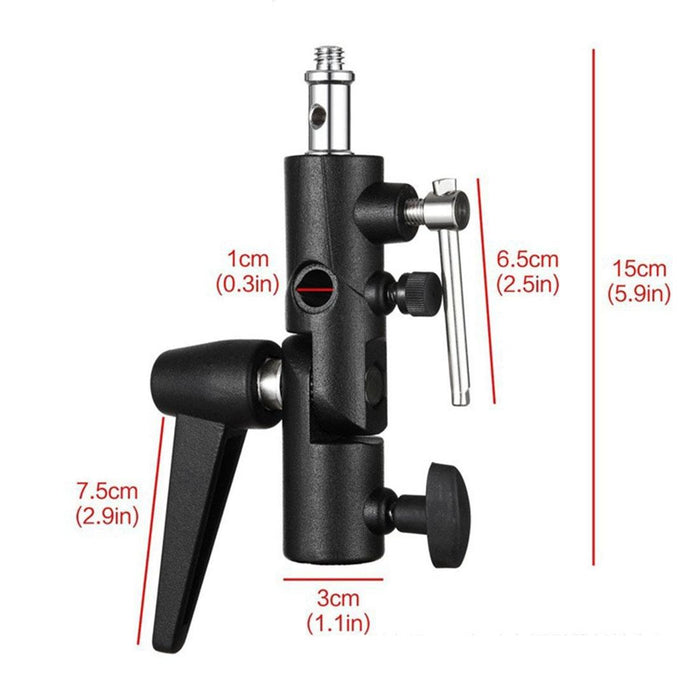 H Type Multifunctional Flash Light Stand Umbrella Bracket - Max Load 3Kg