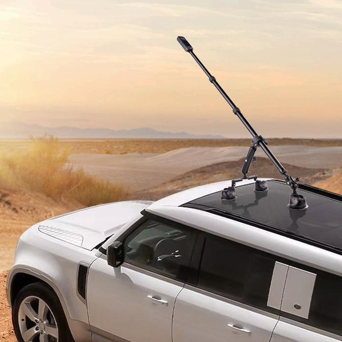 1 / 4 Inch Screw Dual-Leg Suction Cup Mount And 2 X Single-Leg Car Suction Cup Mount Crab Clamps Set Black