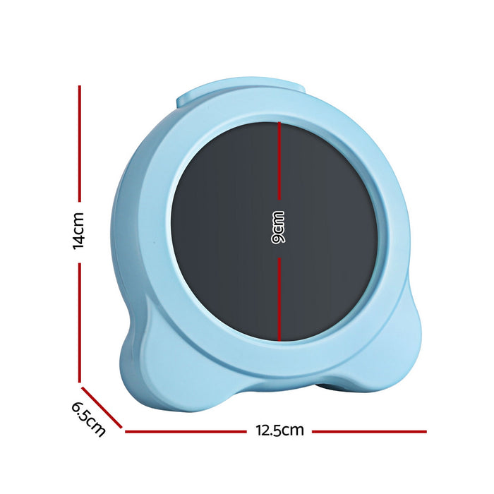 3.8" Digital Day Clock Calendar Alarm Lcd Display Blue