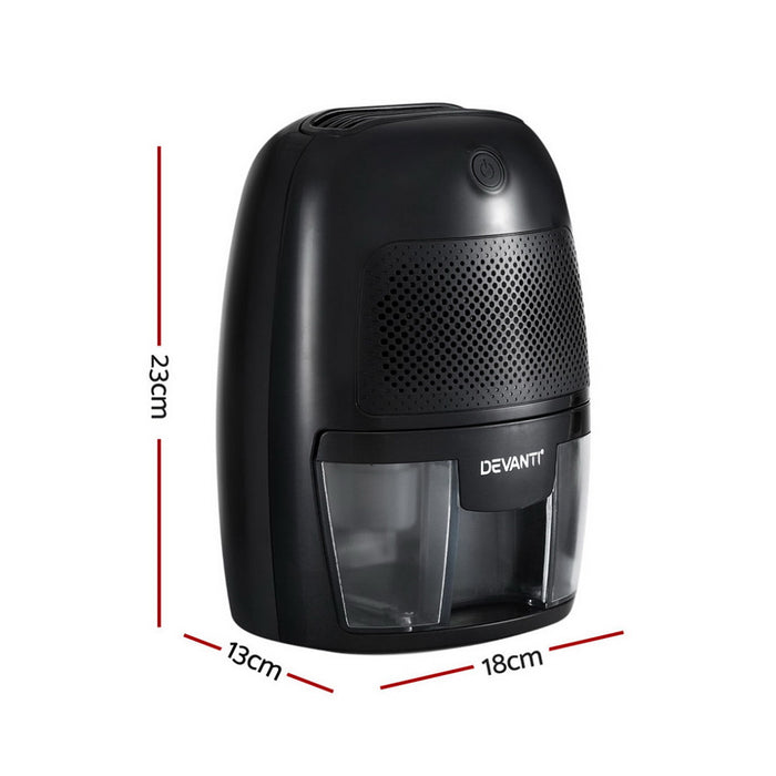 Dehumidifier 600Ml Air Purifier Black