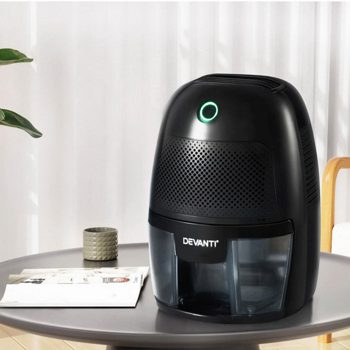 Dehumidifier 600Ml Air Purifier Black