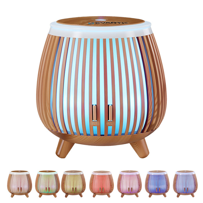 Ultrasonic Aroma Diffuser Aromatherapy 140Ml Led Lights Iron Humidifier Forest Deep Wood