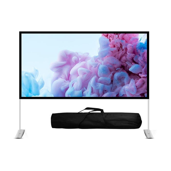 Outdoor Bracket Folding Polyester Projector Film Curtain - Size 120 Inch 16:9