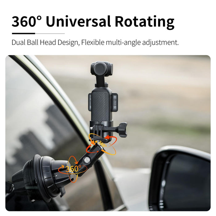 3 Suction Cup Holder For Dji Osmo Pocket Black