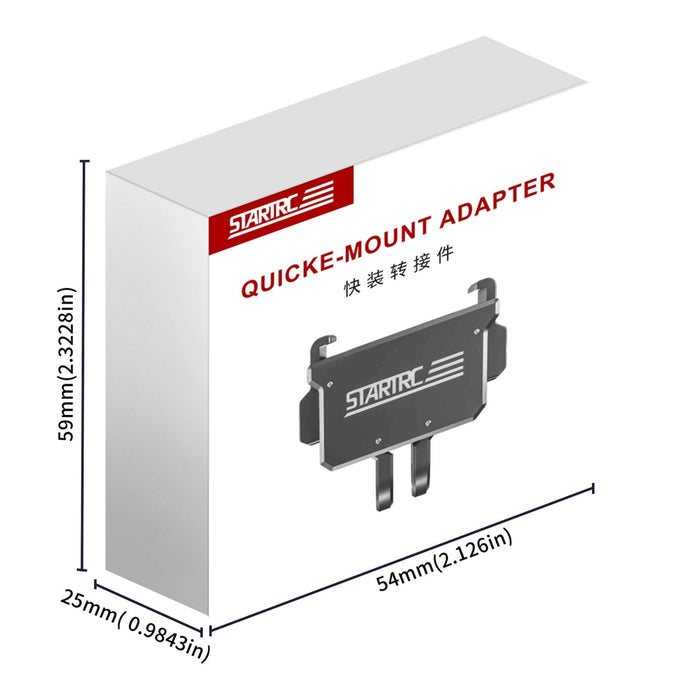 Quick Mount Adapter For Dji Pocket Black