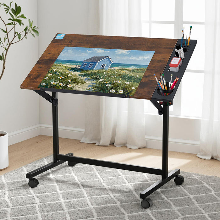 Drafting Table Drawing Desk Art Desk Multi-Functional Craft Drawing Table