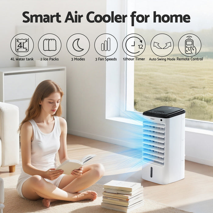 Evaporative Air Cooler Conditioner W/ Remote 4L