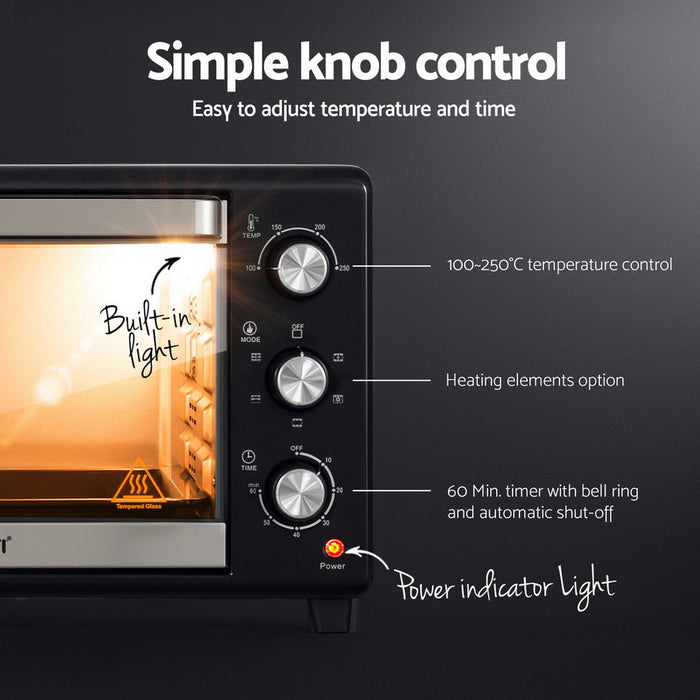 30L Convection Oven Electric Fryer Ovens 1600W