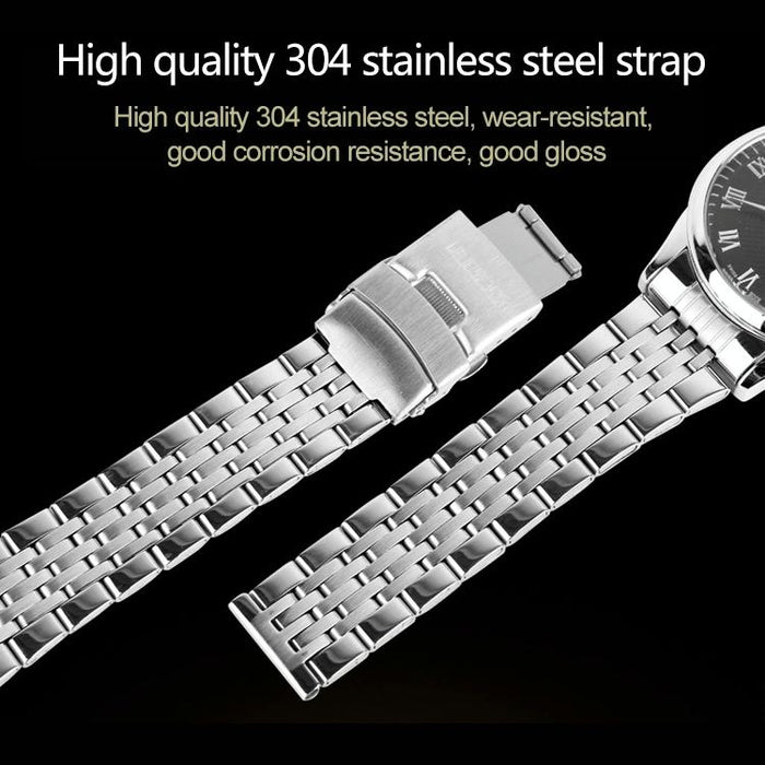 9058 Multifunctional Outdoor Fashion Waterproof Steel Strip Quartz Wrist Watch