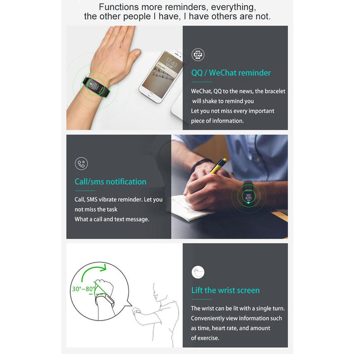 Ip67 Waterproof Smart Bracelet Colour Screen