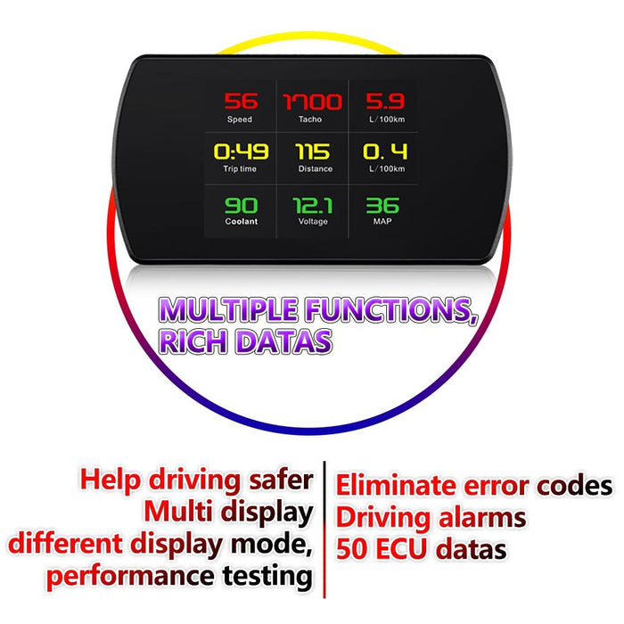 Car Hud Head Up Display Obd2 Code Eliminator