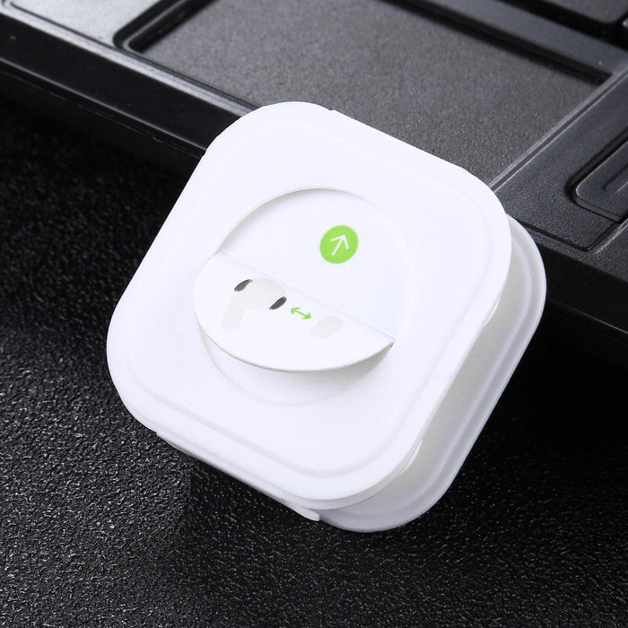 2 Pairs Soft Silicone Ear Caps With Net For Airpods Earphones - L