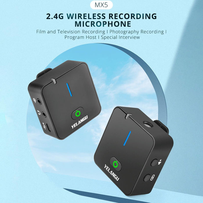 2.4G Wireless Camera Microphone For Live Interviews & Recording