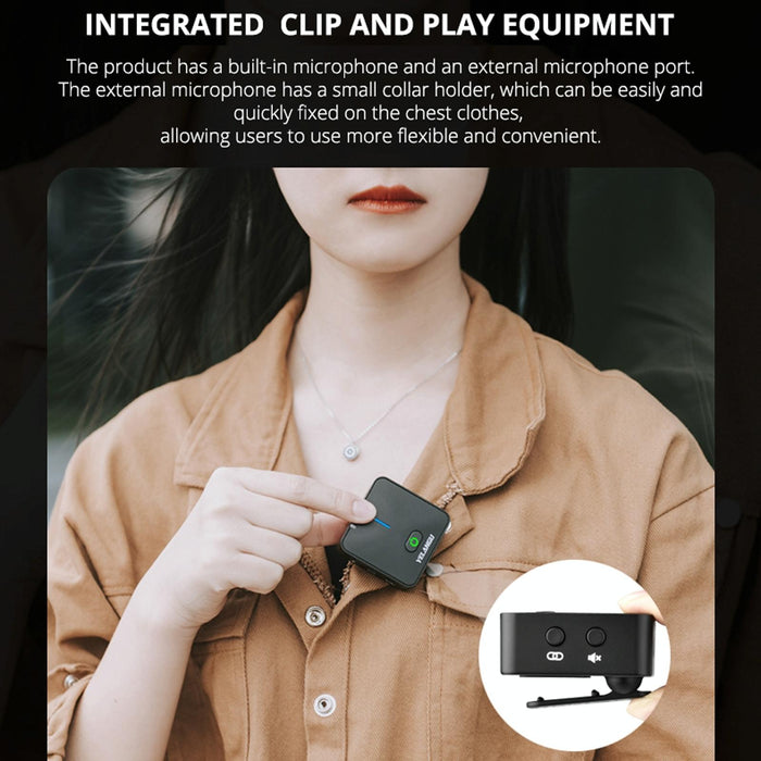 2.4G Wireless Camera Microphone For Live Interviews & Recording
