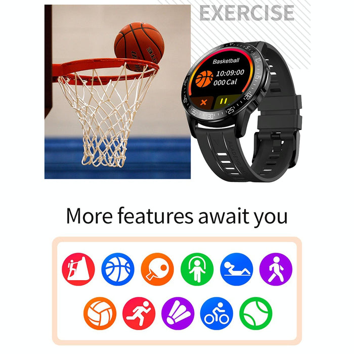 1.3 Inch Full Fit Smart Watch With Sleep Heart Rate And Temperature Monitoring